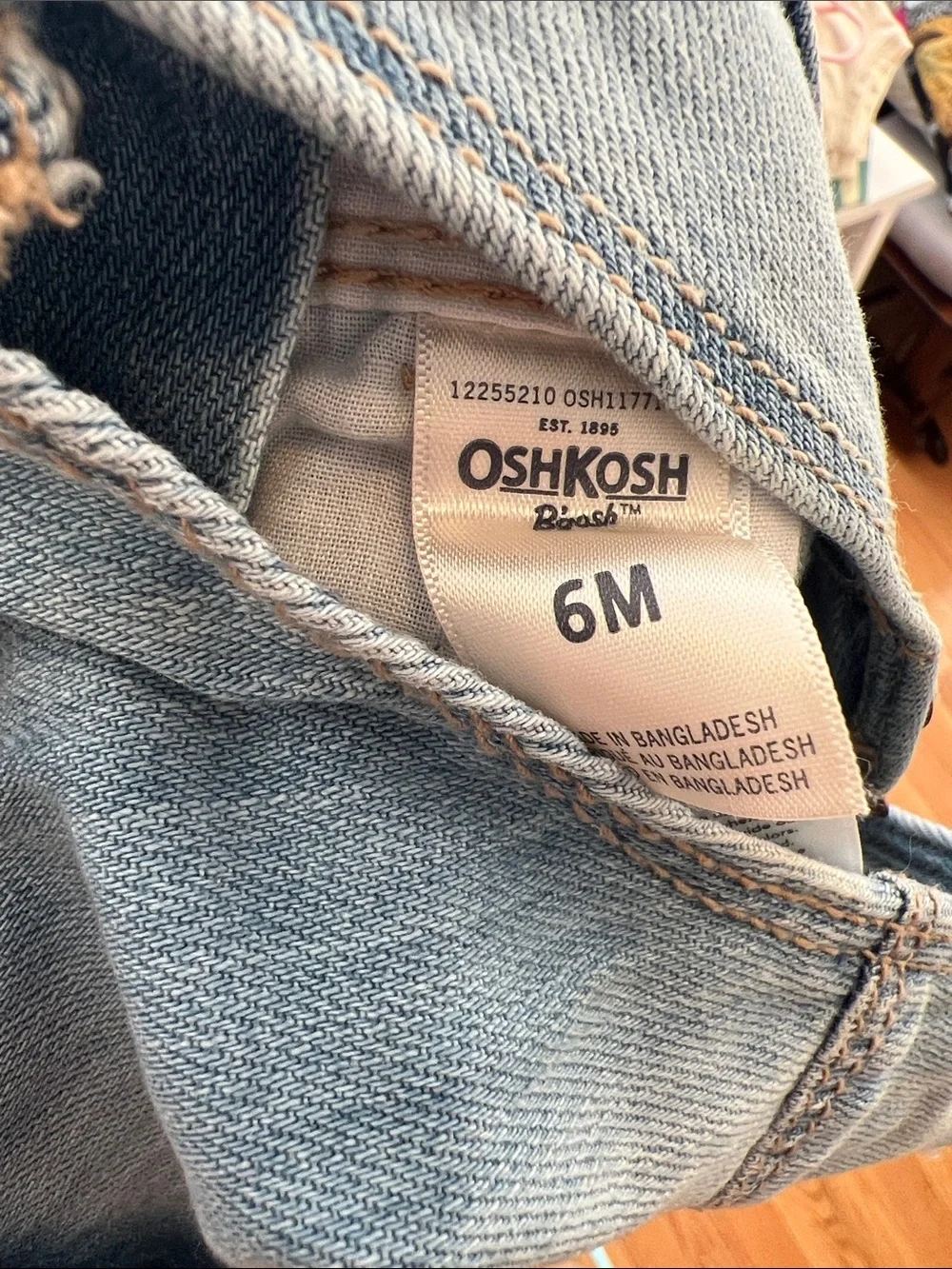 OshKosh B'gosh Light Wash Denim Kids Overalls
